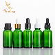 20% off Green Glass Cosmetic Packaging Essential Oil Bottle with Glass Dropper or Plug for Cosmetic Oil 30ml