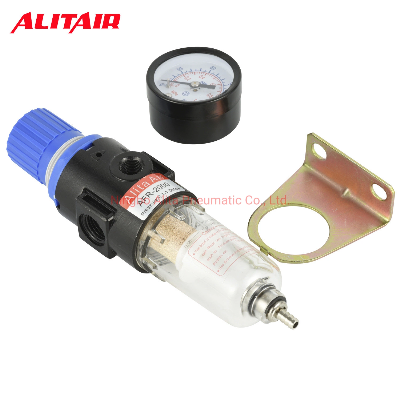 Alita Pneumatic Afr-2000 1/4" Air Compressor Water Separator Trap Filter with Regulator Gauge
