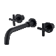  Factory Price OEM Customized Double Cross Handle Matt Black Bathroom Faucet for Waterfall Wash Basin /Sink//Shower/Kitchen/Bathroom Accessories by Innada