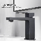 Tiema Deck Mounted Brass Wash Black Water Bathroom Basin Mixer Faucets