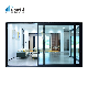 Latest Design Narrow Frame Aluminium Balcony Patio Doors Double Glazed Exterior / Interior Aluminum Glass Sliding Door