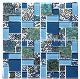 New Design Blue Swimming Pool Mosaic Glass Mosaic Tile Mosaico De Vidrio