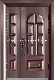 Home Waterproof Hot Sell Security Copper Steel Door W-Stz-07