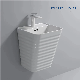  New Design Wall-Hung Basin Bathroom Sink Ceramic Basin Sanitary Ware