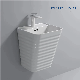 New Design Wall-Hung Basin Bathroom Sink Ceramic Basin Sanitary Ware