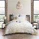  Luxury Waffle Home Wedding 100% Cotton White 3PCS Bedding Sets Pillowcase Duvet Cover Set