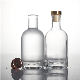 Mini Round Shape Glass Bottle Supplier 100ml 200ml 250ml 500ml 700ml 1000ml Heavy Cork Top Lagrge Wine Whiskey Brandy Tequila Gin Bottle with Cork