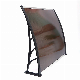 Outdoor Brown Polycarbonate Rain Canopy Door and Window Awning