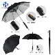  Whole Sale Automatic Windproof Big Golf Umbrella with Fan Summer Umbrella