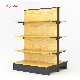  China Factory Wholesale Good Quality Wood Grain Shelves Grocery Store Display Racks