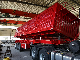  Hot Sale 3axle Dump Tipper Cargo Flatbed Heavy Truck Semi Trailer