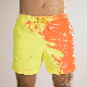  Custom Polyester Quick Drying Drawstring Waist Beach Shorts Men Color Changing Swim Trunks Shorts