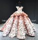 3D Flowers Wedding Ball Gowns Lace Beaded Prom Eevning Dresses Z1065