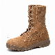 Military Boot with Premium Suede Cow Leather and Fabric