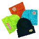 Wholesale Custom Recycle Acrylic Wool Plain Warm Winter Football Knit Hat Beanie