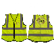 Reflective Vest Jacket Strip Mesh Fabric Construction Security Safety Vest Reflective Clothing