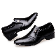  Men Pointed Toe Business Dress Formal Leather Shoes Flat Oxfords Slip-on Black Esg13981