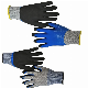 Waterproof Work Gloves Luvas Guantes, ANSI A3 Cut Resistant Gloves with Insulated Double Latex Coated, Super Grip for Gardening, Car and Fish Cleaning