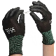 CE En388 Nylon Black Labor Protective PU Gardening Work Safety Gloves