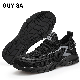  Guyisa Fashion New Safety Shoes Breathable Flying Woven Wear-Resistant Rubber Soles Outdoor Work Steel Toe Safety Shoes