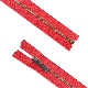 #5 Metal Antibrass Teeth Red Tape Ride Slider Open End Zipper