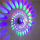  LED Spiral Hole Wall Light 16 Colors with RGB Remote Control Suitable for Hall KTV Bar Home Decoration Art Wall Lamp