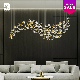  Custom Indoor Decoration Hotel Villa Staircase Glass Chandelier LED Pendant Lamp