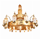  Zhongshan Factory Mosque Customized Design Islamic Large Lighting Fixture K9 Crystal Custom Temples Chandelier