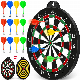 Double-Sided Magnetic Dart Board Set Parent-Child Children Darts Plate