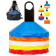  Wholesale Set of 50 Traffic Cones Football Cones Field Cones with Carry Bag and Holder Disc Cones