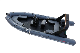  Sailski 7.6m Rib Boat with Ce Approed (Hypalon fabric, fiberglass hull)