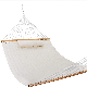 Spreader Bars Detachable Pillow Double Quilted Fabric Hanging Chair Hammock