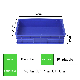  Plastic Box, Blue Rectangular Rubber Frame, Rubber Box, Metal Tool Box, Thickened Storage Basket, Turnover Box