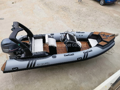 Haoyu Boat 6.2m/ 20′ 4" Luxury Boat Rescue Boat, Fiberglass Boat, Rib Boat, Hypalon Boat Rigid Boat