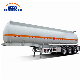  3 Axles Oil Tank Trailer Aluminum Alloy Oil Tank Semi Trailer