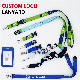  Custom Printing Office Polyester ID Card Holder Promotional Neck Strap Ribbon Wrist Mobile Phone Events Sports Safety Break Away National Flag Tubular Lanyard