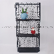  Modern Metal Mesh Small Stackable Storage Shelves Rack Shelf Bookcase Shelf with 3-Tier for Livingroom Kitchen