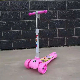 Fast Folding Three Wheel Kids Scooter with Shinning Wheels Gift Pink Blue for Children Christmas