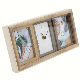  MDF Wooden Digital Printing Multifunctional Photo Frame with Real Clock