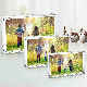  Custom Size 4× 6 8× 10 5× 7 Block Clear Double Sided A3 A4 A5 Desktop Magnetic Acrylic Photo Frame