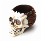  Halloween Decoration Resin Skull Makeup Brush Organizer Basketball Skeleton Head Pen Holder