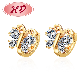 2020 Gold Plated Earring Jewelry Brass Hoop Huggie Earrings for Women