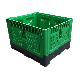  HDPE Blue Folding Durable Heavy Duty Agriculture Plastic Storage Crates Bins Pallet Box Container for Fruirt Storage
