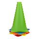  Wholesale 7 Inch Plastic Traffic Cones, Orange Soccer Traning Cones Plastic Agility Sports Cones, Indoor/Outdoor Use