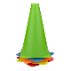 Wholesale 7 Inch Plastic Traffic Cones, Orange Soccer Traning Cones Plastic Agility Sports Cones, Indoor/Outdoor Use manufacturer