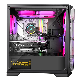  Segotep Matx Desktop Gaming Computer Case, Full Transpancy Acrylic Front/Side Panel, 4 PCI Slots and 8*12cm Fan Position, OEM Export Hot Sale Gaming Chassis
