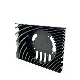 Mwon High Quality Rectangular Big Size Extruded Aluminium Alloy Heat Sink manufacturer