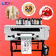 LEAF Wholesale DTF UV Printer A3 Varnish UV DTF Printing Machine Making UV Transfer Sticker With Epson 3PCS TX800 heads For A/B Film manufacturer