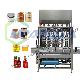  Full Automatic Tomato Paste Hot Sauce Honey Jar Ketchup Filling Machine