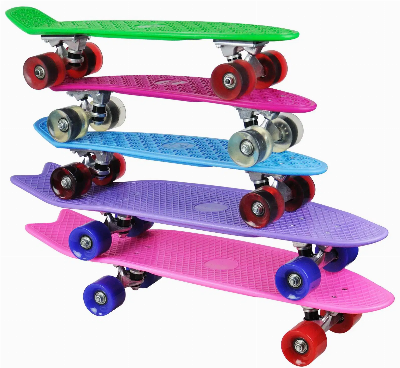 Compact Skateboard 22.5" Retro Plastic Mini Cruiser Skateboards (GS-SB-X1)